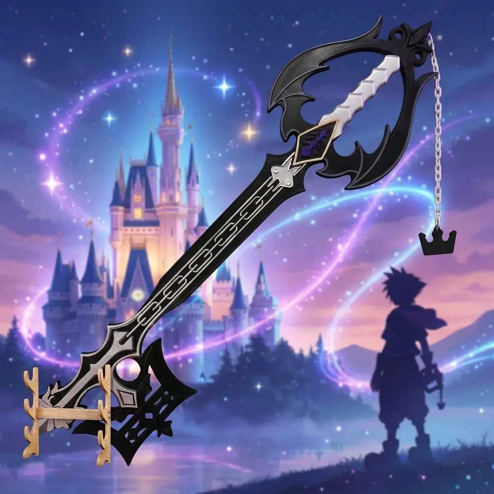 Keyblade Cosplay Prop - Kingdom Hearts 42in 108cm Black White