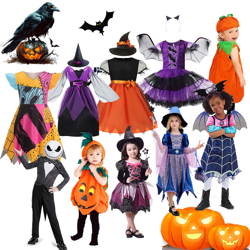Cosplay Bat Prop - Kids Halloween Witch Pumpkin Cosplay Dress