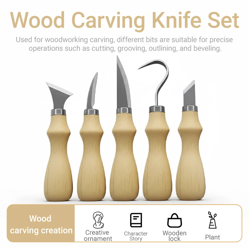 5Pcs Wood Carving Tools Set,Cu - đánh giá và giá Craft Knife Set