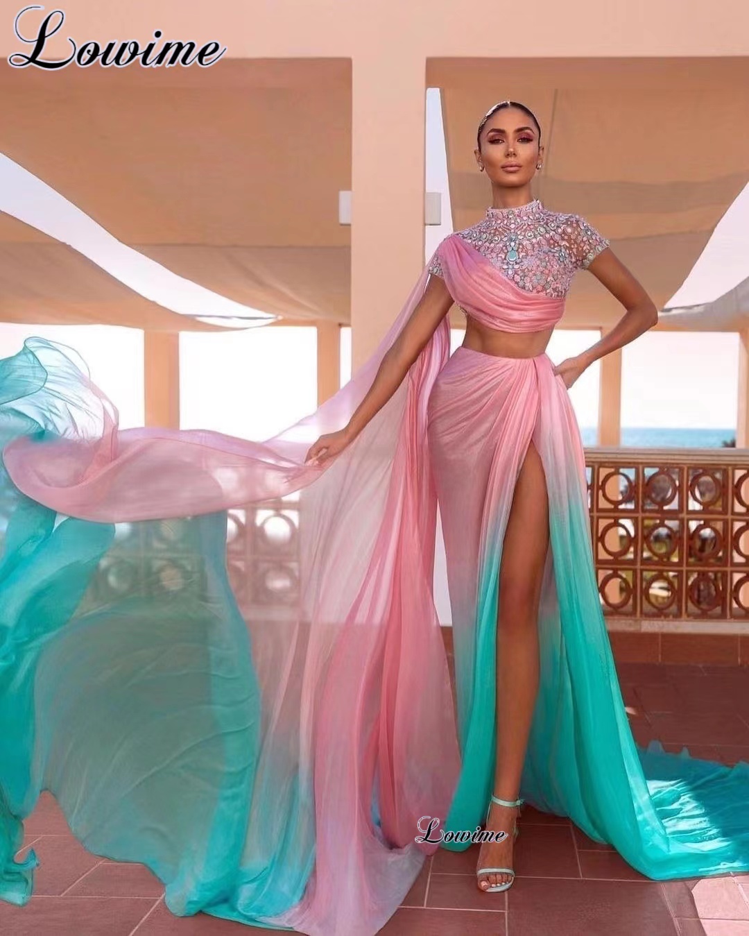 Two Pieces Dubai Prom Dresses  - đánh giá và giá Briar Cosplay Prop