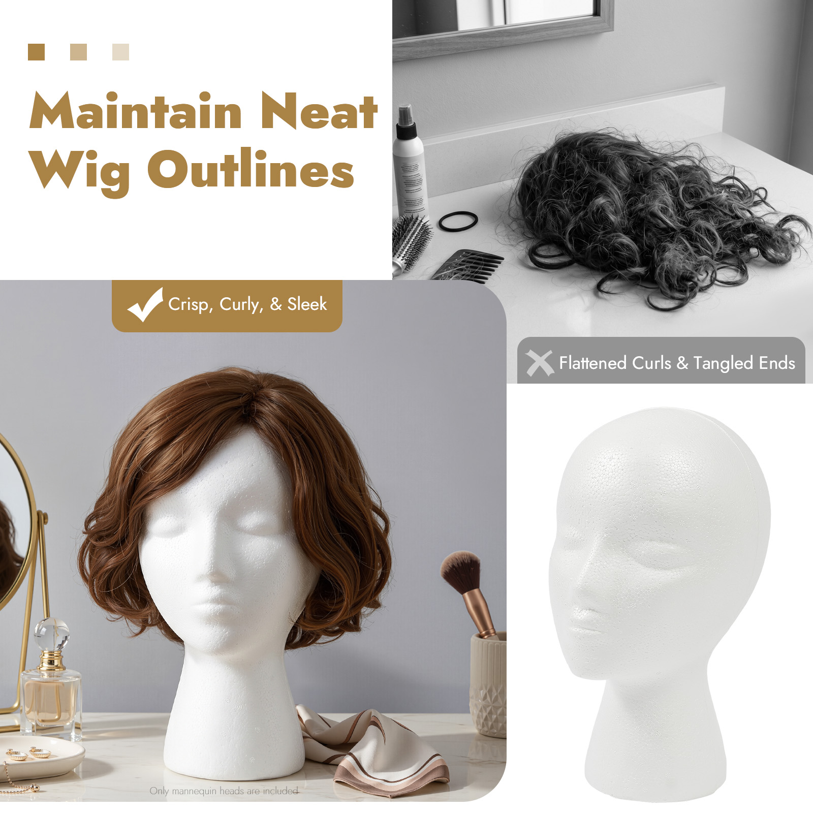 12 Pack EPS Foam Mannequin Hea - đánh giá và giá Cosplay Prop Foam