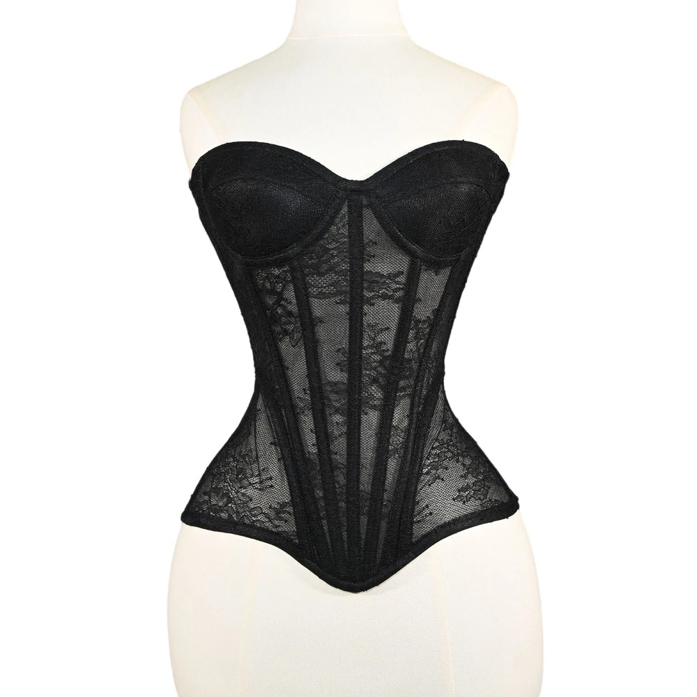 Women Mesh Corset Busiter Over - đánh giá và giá Boning Corset Steel