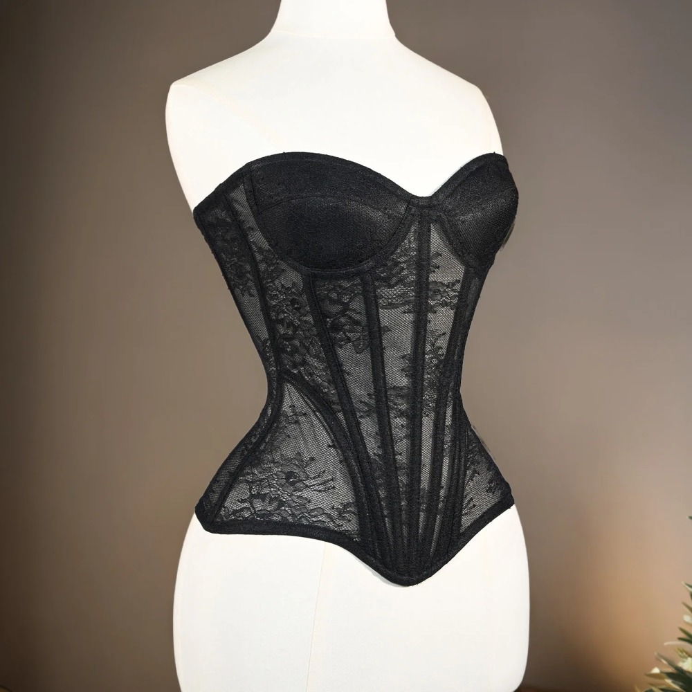 Women Mesh Corset Busiter Over - đánh giá và giá Boning Corset Steel