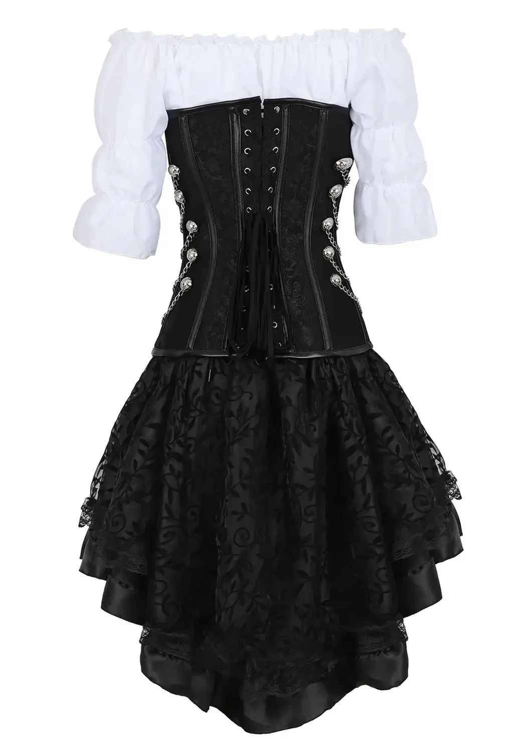 Womens Pirate Corset Leather S - đánh giá và giá Boning Corset Steel