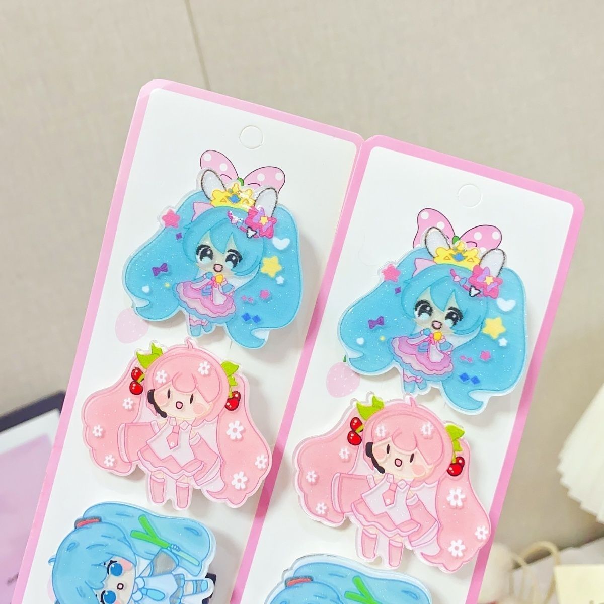 Hatsune Miku cartoon hair clip - đánh giá và giá Cosplay Floating Prop