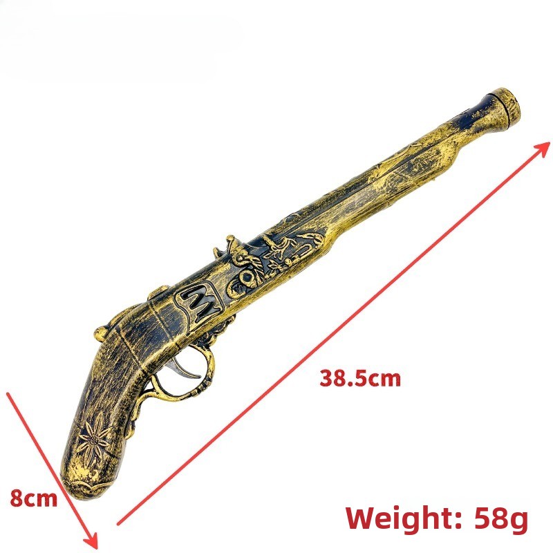40cm/15.75in Pirate Gun Plasti - đánh giá và giá Cosplay Prop Pistol