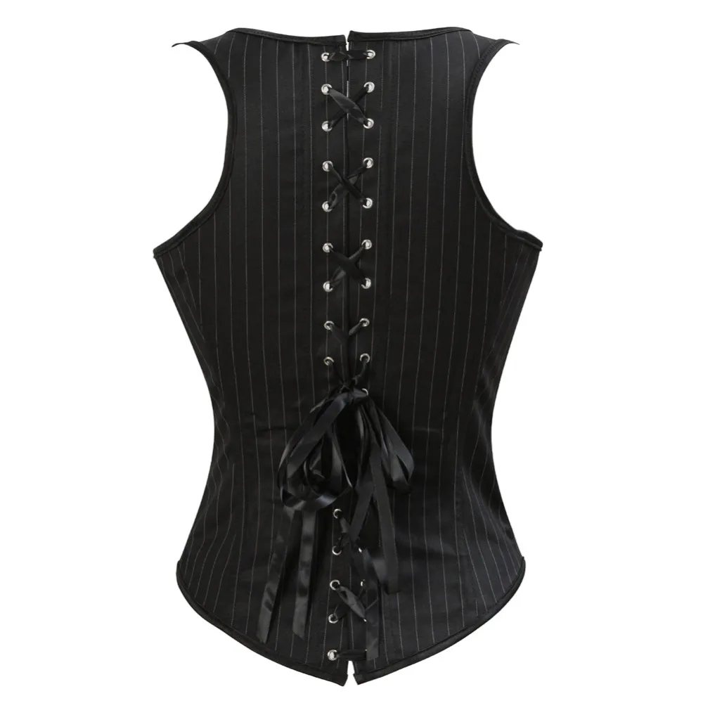 Nữ Gothic Dạ Nỉ Underbust Áo T - đánh giá và giá Boning Corset Steel